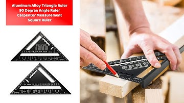 Aluminum Alloy Triangle Rule 90 Degree Thickening Angle Rule Carpenter Measurement Square Ruler Layo