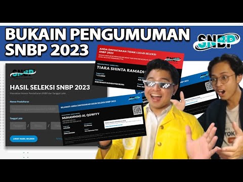 BUKAIN PENGUMUMAN SNBP 2023!! 3 TAHUN JUARA DISEKOLAH BERBUAH HASIL JUGA