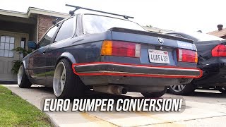 E30 DRIFT BUILD : EP04 EURO BUMPER CONVERSION!!