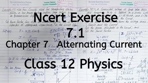 Ncert Exercise 7.1 | Chapter 7 | Alternating Current | Class 12 Physics