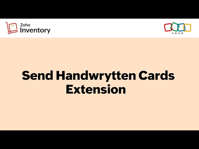 Zoho Inventory Latest Official Videos