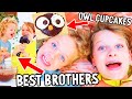BEST MOMENTS SPECIAL BROTHERLY BOND Disco &amp; Biggy Owl Cupcakes w/NORRIS NUTS COOKING