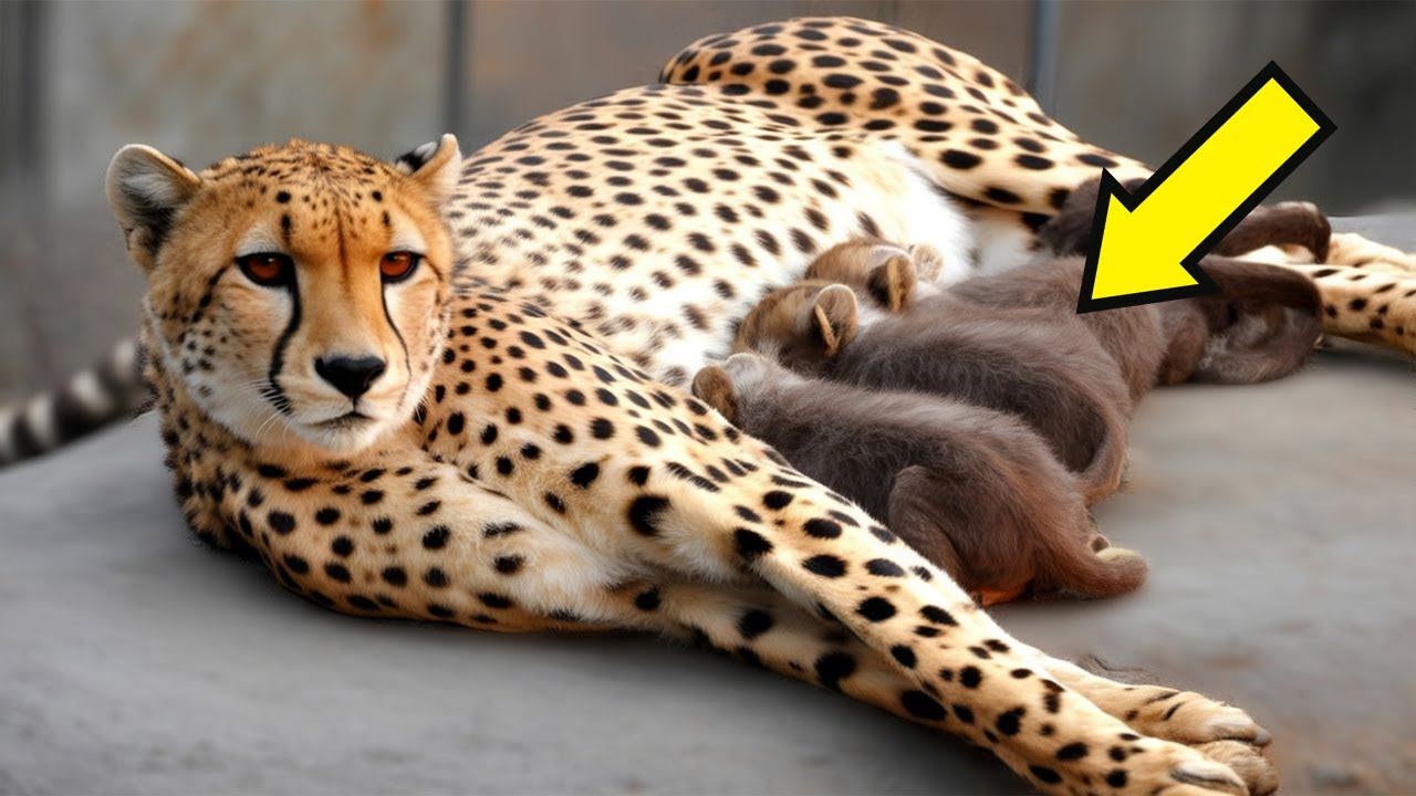 Ghepardo dà alla luce 5 cuccioli, ma poi lo staff inizia a urlare per quello che succede!