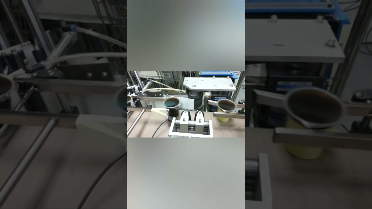 Automatic Cone Cup Two Or One Sticker Labeling Machine