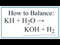 Balancing Chemical Equations Concepts