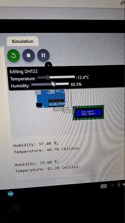 Wokwi Arduino Simulator - DHT22 sensor - YouTube
