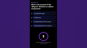 What is the purpose of the layout directive in a Blazor component