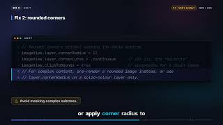 Details What causes offscreen rendering and how do you fix it | iOS Interview Q85 Update