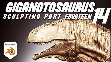 GIGANOTOSAURUS: Sculpting Walkthrough (Part Fourteen) in Blender [Sculpt 6]