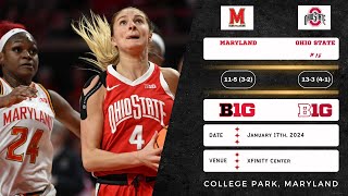 Maryland vs No. 18 Ohio State | Big Ten | 1.17.24