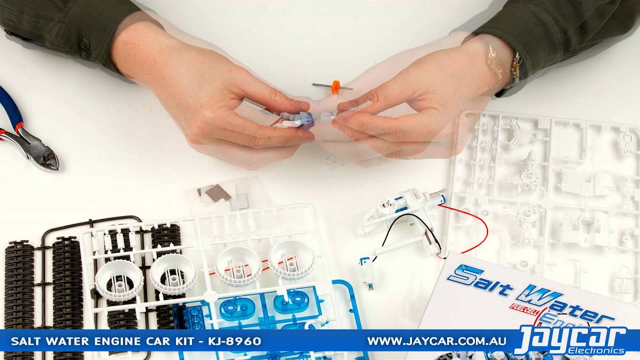 Salt Water Fuel Cell Engine Car Kit by Jaycar - YouTube