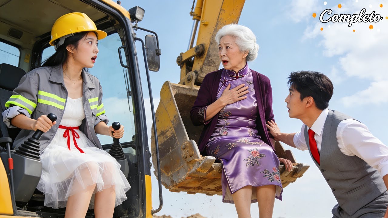 Pobre obrera salva a anciana rica con excavadora——Su nieto es CEO guapo,le propone matrimonio en 1s!