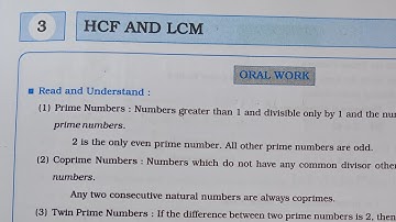 7th STD Maths Workbook Chp 3 HCF AND LCM @omeducation8606(see Q5 9th answers from description)