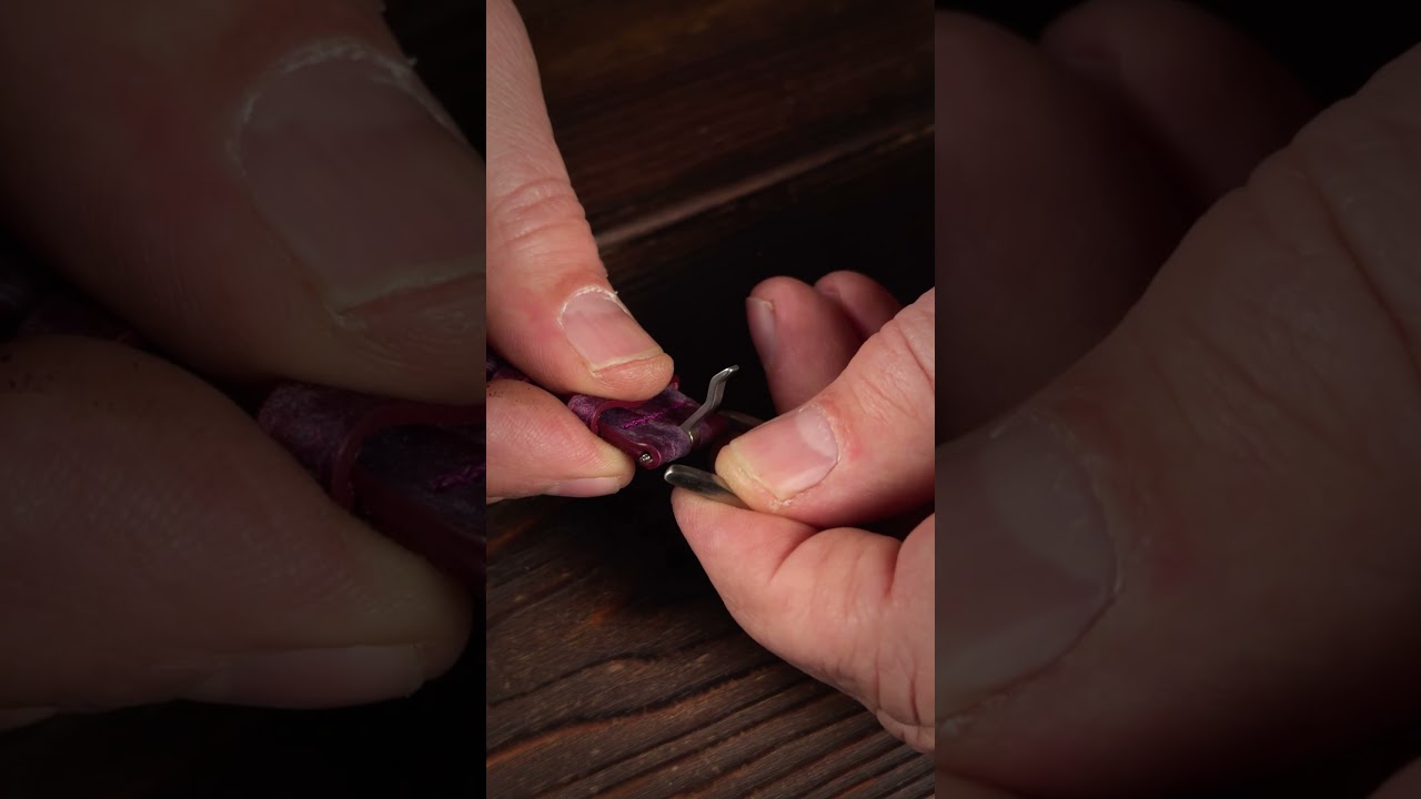 Deep amethyst tones, timeless craftsmanship #leather #handmade #design  #torross #unboxing #diy