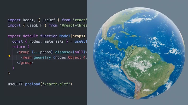How to import a 3D model into React application using React Three Fiber