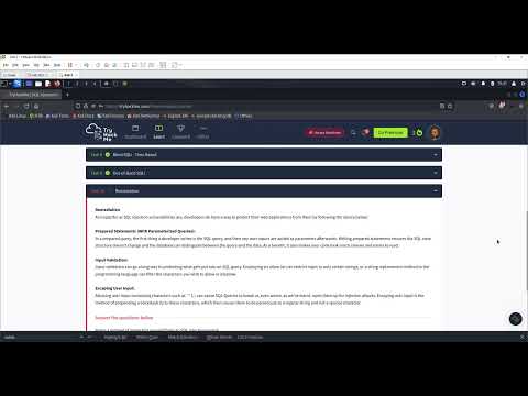 SQL Injection - Task 10 | Remediation | TryHackMe