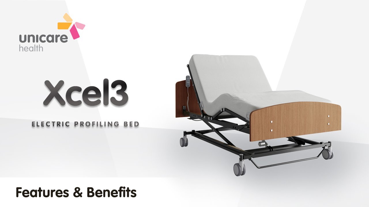 Xcel 3 Electric Profiling Bed by Unicare Health - YouTube