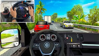 Volkswagen Crafter MK 2 - Euro Truck Simulator 2 | Steering Wheel Gameplay