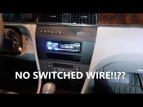 How to Install an Aftermarket Stereo with NO Switched Wire