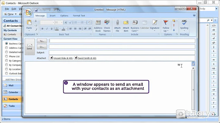 How to export emails and contacts with Outlook 2007?