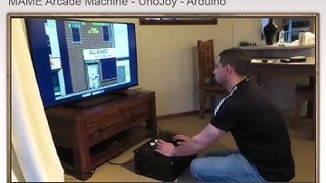 MAME Arcade Games Machine using UnoJoy and Arduino Uno
