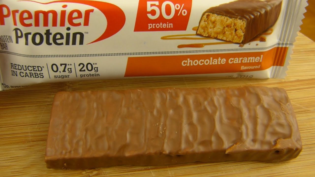 Premier Protein Chocolate Caramel Bar / Riegel YouTube