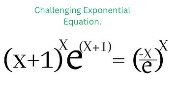 Solving Exponential Equation Having Variable Exponents | Challenging Exponential Equation.