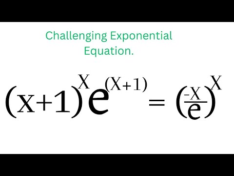 Solving Exponential Equation