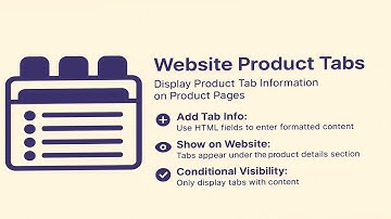 Display Product Info with Custom Tabs | Odoo Website Product Tabs App #Odoo #WebsiteTabs @Odonity