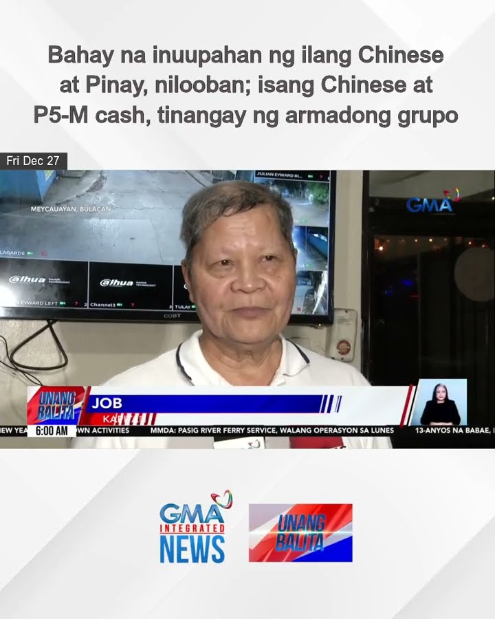 Bahay na inuupahan ng ilang Chinese at Pinay, nilooban; isang Chinese at P5-M... | Unang Balita