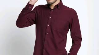 Men's Smart Casual Slim-fit Solid Brushed Flannel Shirts Comfortable Soft Non-iron Midweight Long screenshot 2