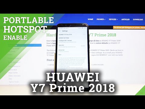 How to Enable Portable Hotspot in HUAWEI Y7 Prime 2018 – Find Hotspot Settings