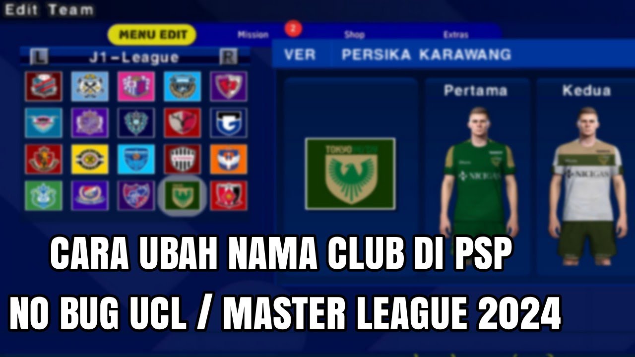 CARA UBAH NAMA CLUB NEGARA DI PSP NO BUG UCL MASTER LEAGUE YouTube Cara ubah nama club negara di psp no bug ucl master league youtube