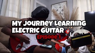 My Journey Learning ELECTRIC GUITAR 🎸 | Episode 1