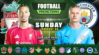 Football Predictions Today 08 February | Possible Scores, Corners & Cards | Golden Picks Plus