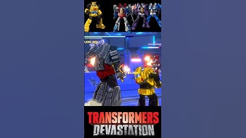 STARSCREAM AND THE SEEKERS VS BUMBLEBEE #transformers #devastator #videogames #3STAXTODAMAX