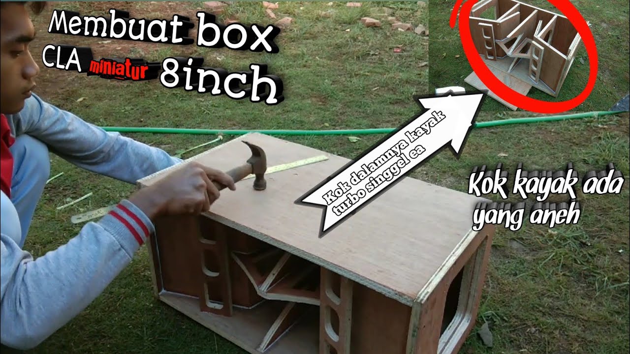 Cara membuat box CLA 8inch Dobel | Lengkap skema ukuran 📏🔨