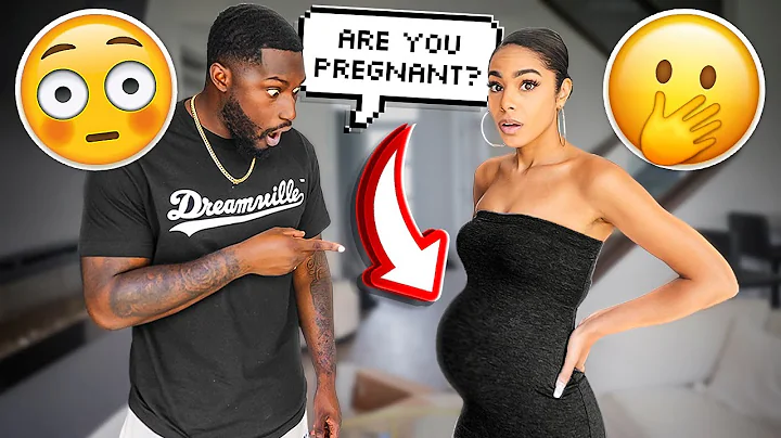 Seeing If My Boyfriend Notices My BABY BUMP! *Exci...
