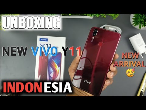 Unboxing vivo y11 warna merah ram 3/32 harga 1 jutaan - YouTube