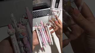 Cute Hello Kitty Pens with FREE Stickers 😍✨ Most Adorable Stationery Ever #stationerylover #shorts