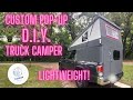 Diy popup truck camper build tour