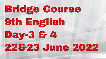 9th English Bridge Course Day-3 & 4