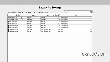 Enterprise Storage, exacqVision