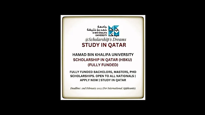 Hamad Bin Khalifa University (HBKU) Scholarship 2025 in Qatar 🇶🇦 #HBKU #HamadBinKhalifaScholarship