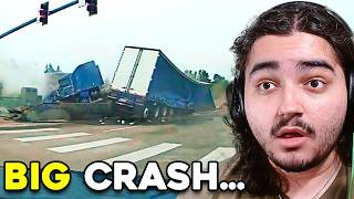 Horrific Semi-Truck Crash Was Caught On Bodycam...