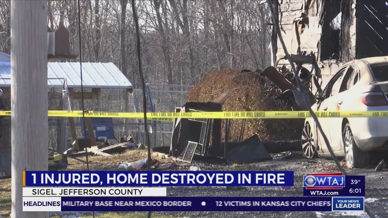 One person injured after house fire in Jefferson County - YouTube