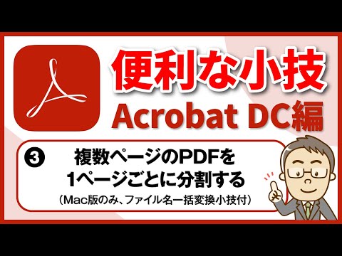 便利な小技3 Acrobat DCで、複数ページを分割する