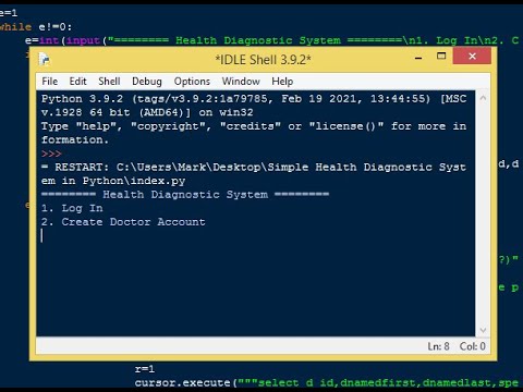 Simple Health Diagnostic System in Python - YouTube