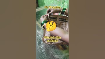 My first order from Blinkit app in 10mins #blinkit #review #parcelunboxing #shorts #viral