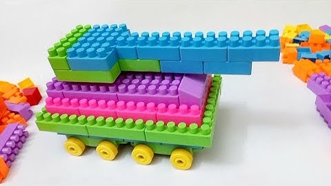 Satisfying DIY Military Tank ASMR/ Building Blocks /Lego Building Fun#buildingblocks#asmr#asmrsounds